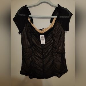 Torrid Ruched Off Shoulder Top